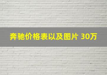 奔驰价格表以及图片 30万